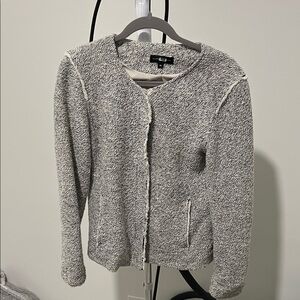 Slate and Willow Chic Gray Textured Cardigan